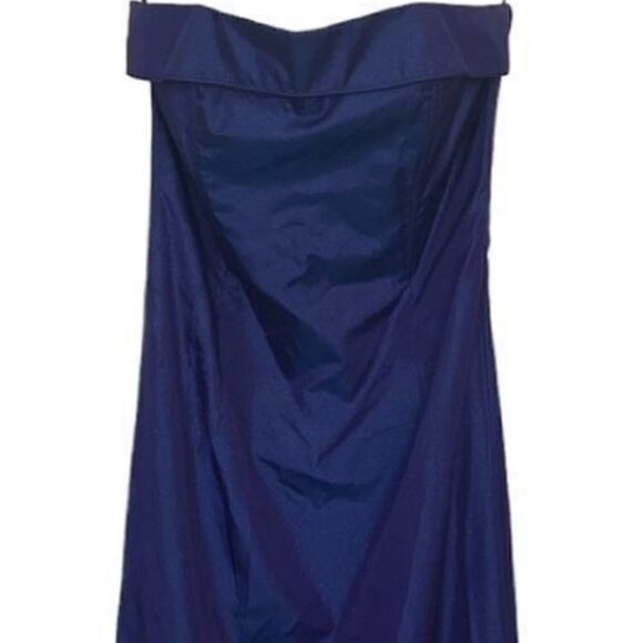 Jessica McClintock for Gunne Sax Purple Iridescent Strapless Gown Size 9… - Picture 1 of 12